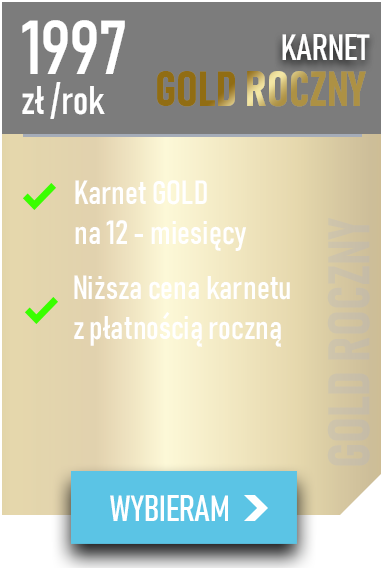Karnet gold roczny